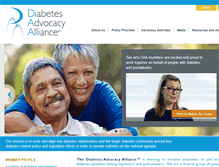 Tablet Screenshot of diabetesadvocacyalliance.org